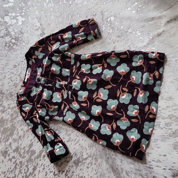 Boden Cord Abstract Floral Print Dress Sz8P - Picture 1 of 8